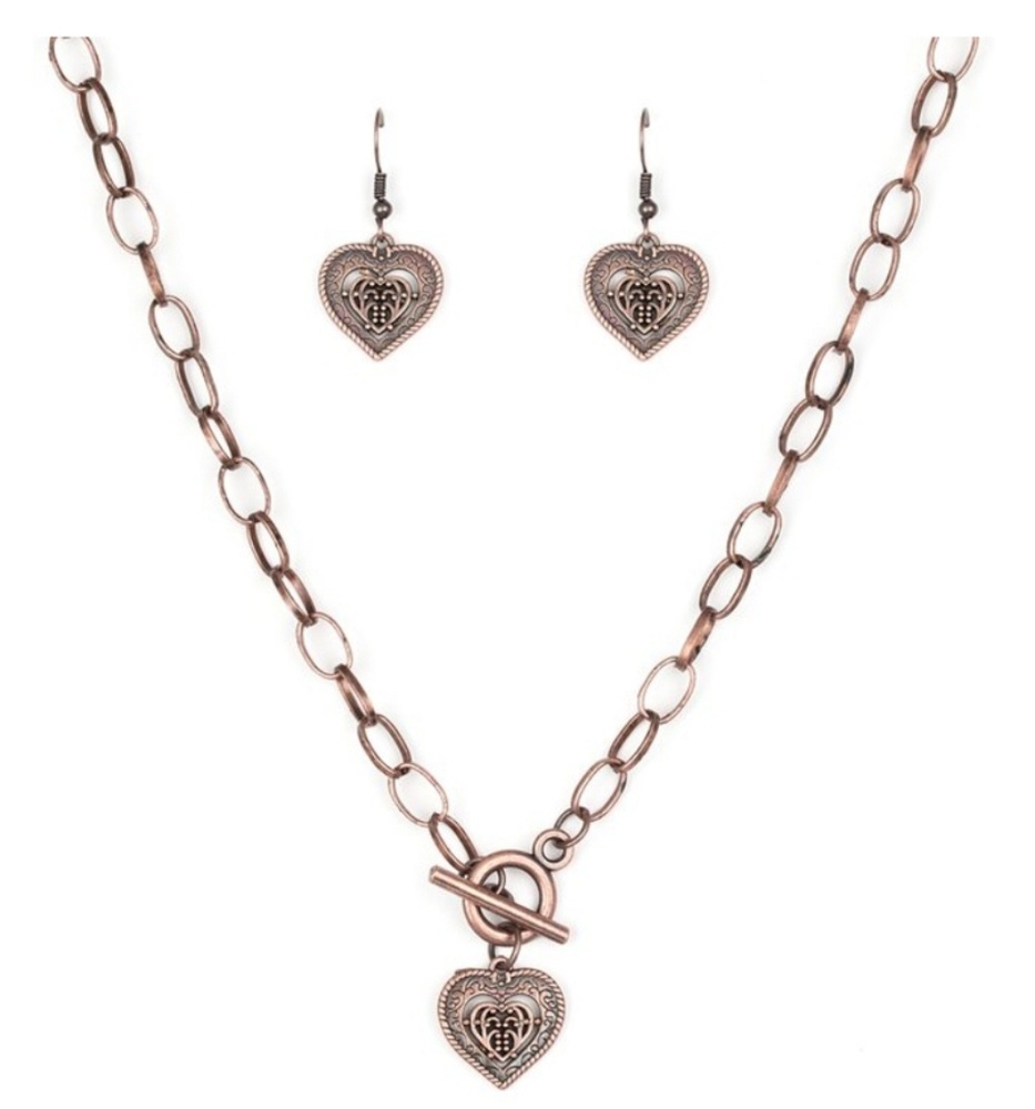 Paparazzi Copper necklace set